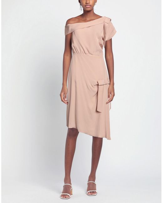 Anna Molinari Pink Midi Dress