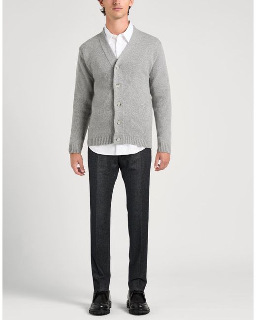 Berwich Gray Pants Virgin Wool, Silk, Elastane for men