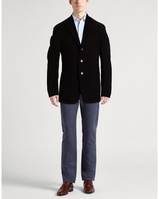 Caruso Black Blazer for men