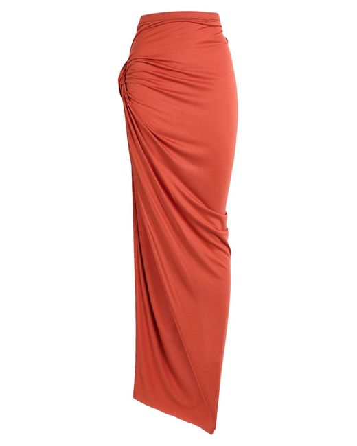 Jupe longue Rick Owens en coloris Red