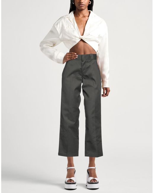 Dickies Gray Dark Pants Polyester, Cotton