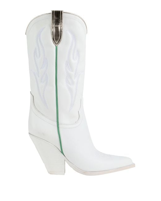 Sonora Boots White Boot Leather