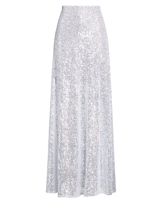 Alessandra Gallo White Light Maxi Skirt Polyester, Elastane