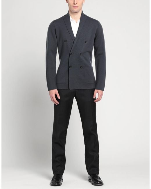 FILIPPO DE LAURENTIIS Blue Cardigans for men