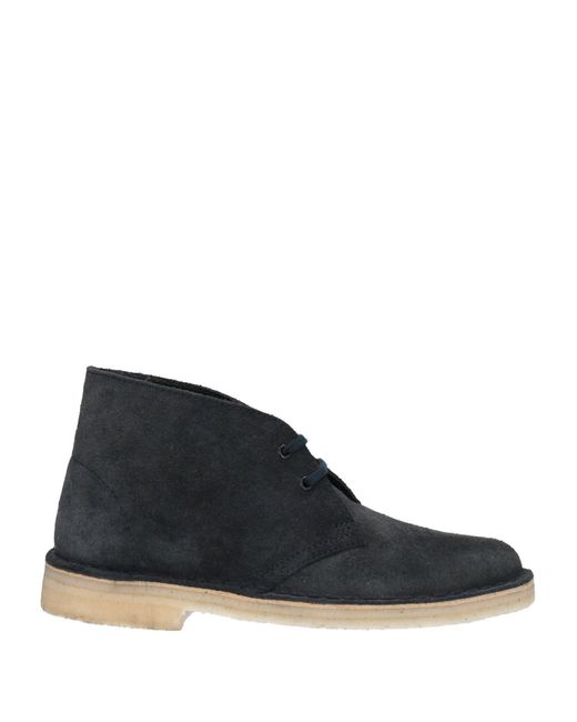 Clarks Leather Ankle Boots in Dark Blue (Blue) | Lyst