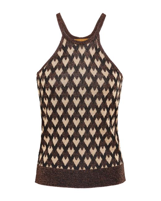 Siyu Brown Dark Top Viscose, Metallic Fiber