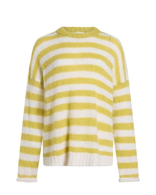 ViCOLO Yellow Lime Sweater Mohair Wool, Polyamide, Elastane