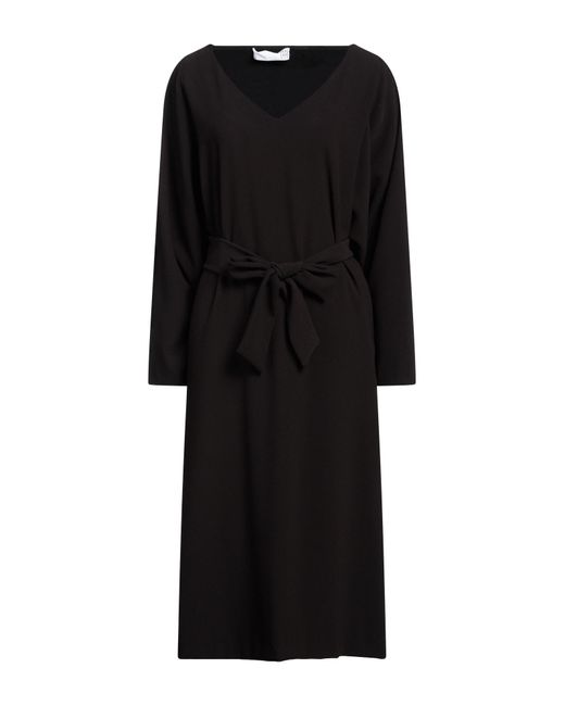 Douuod Black Midi Dress