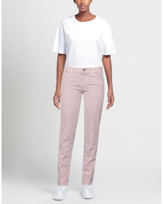 Jacob Cohen Pink Pants Cotton, Elastane
