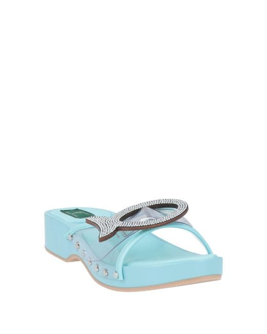 Emilio Pucci Blue Sandals Synthetic Material