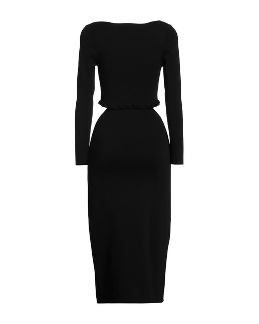 Sandro Black Midi-Kleid