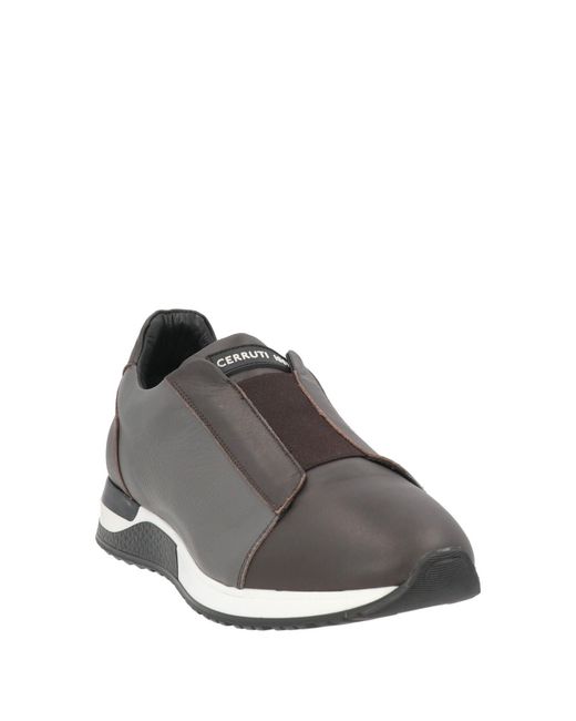 Cerruti 1881 Gray Sneakers Leather for men