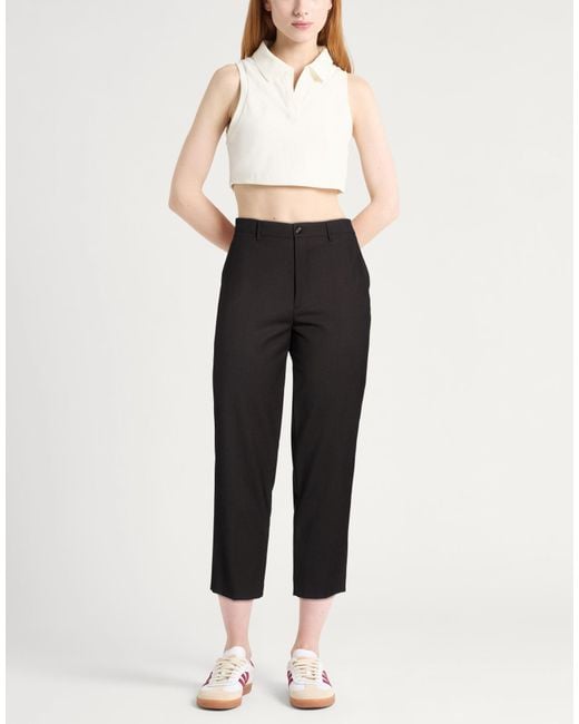 Berwich Black Pants Polyester, Virgin Wool, Elastane