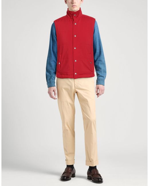 Barba Napoli Red Vest Polyester for men