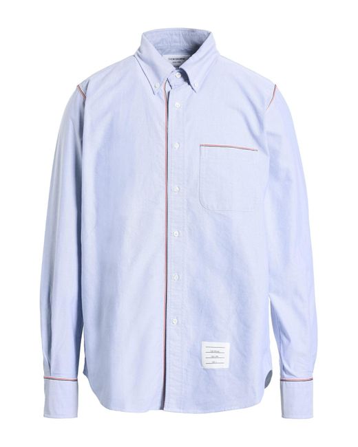 Thom Browne Blue Shirt Cotton for men