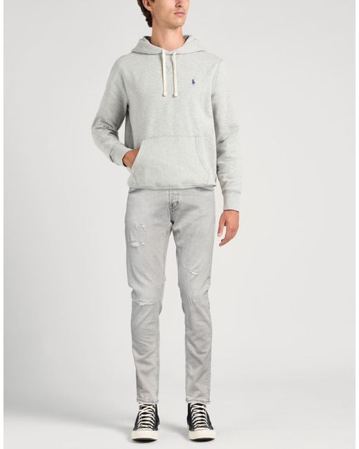 Dondup Gray Light Jeans Organic Cotton, Recycled Elastane for men