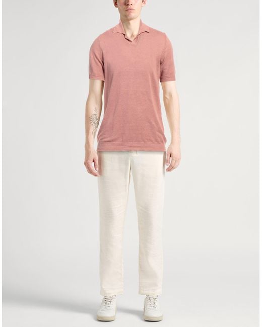 Pullover di Roberto Collina in Pink da Uomo