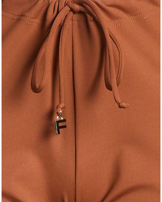 Fisico Brown Pants Polyamide, Elastane