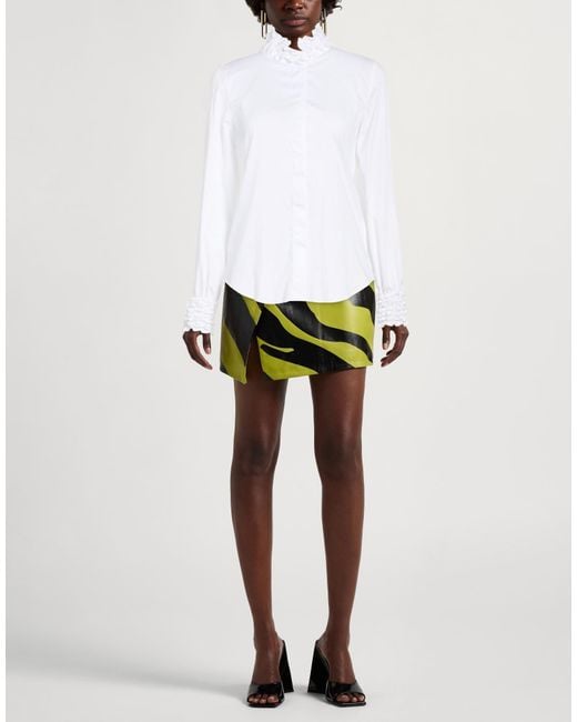 Caliban White Shirt Cotton, Polyamide, Elastane