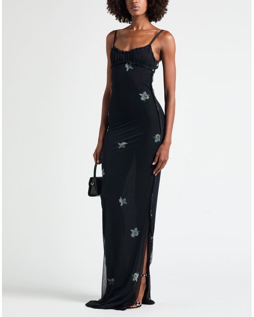 REIMAGINE PINKO x PATRICK MCDOWELL Black Maxi Dress Polyamide, Elastane