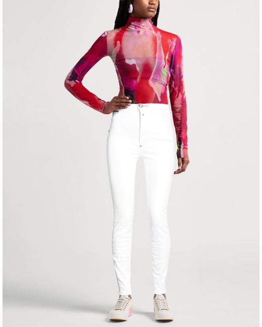 Philipp Plein White Jeans Cotton, Elastane