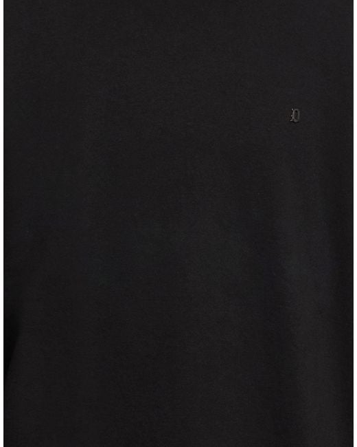 Dondup Black Sweatshirt Cotton, Polyamide, Elastane for men