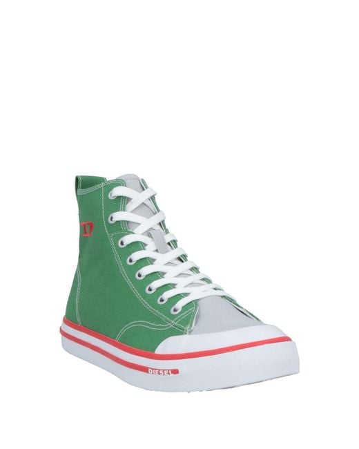 DIESEL Green Trainers for men