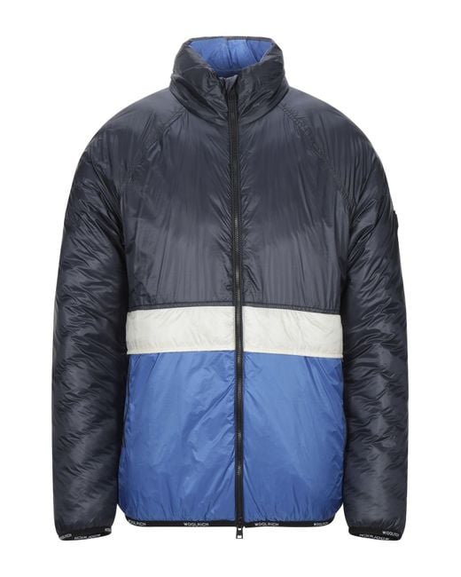 Woolrich Blue Down Jacket for men
