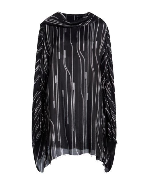 Rick Owens Black T-Shirt Cupro