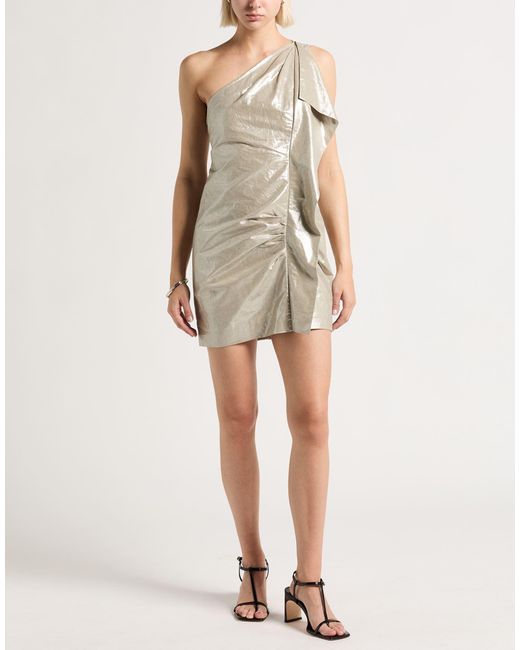 Isabel Marant Natural Mini Dress Cotton, Linen