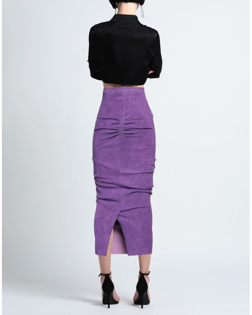 LAQUAN SMITH Purple Maxi Skirt