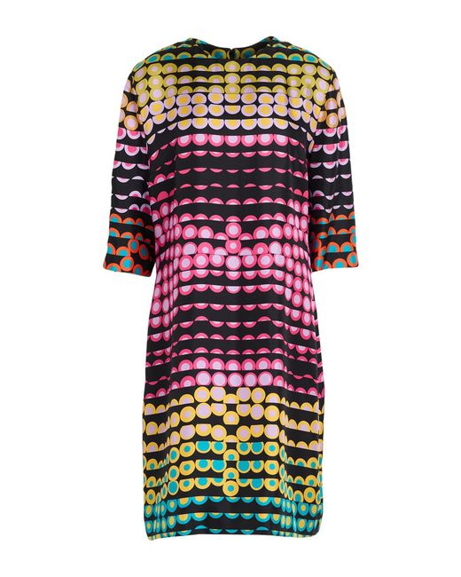 Moschino Black Couture Mini Dress Silk