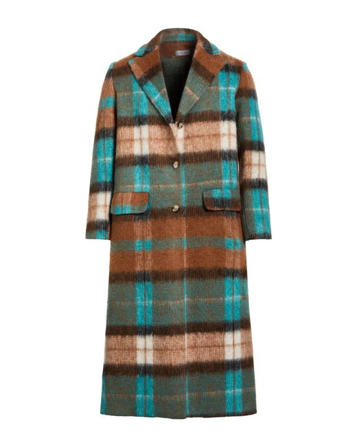 Guttha Blue Coat Acrylic, Polyester, Wool