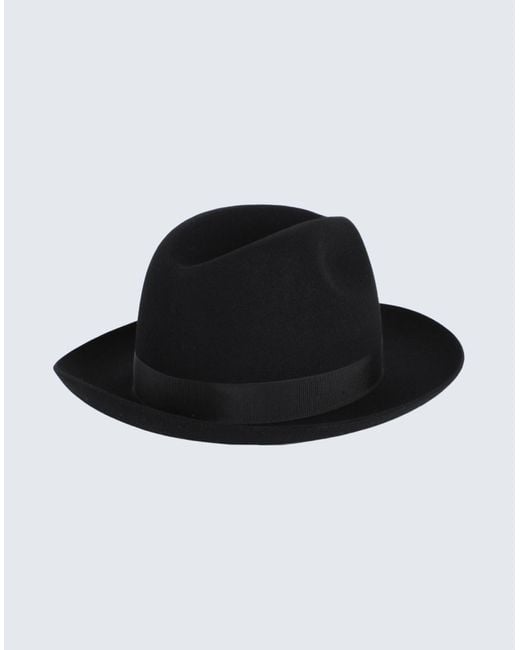Borsalino Black Hat for men