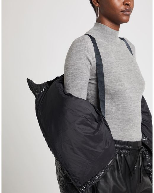 DKNY Black Sport Puffer Polyester