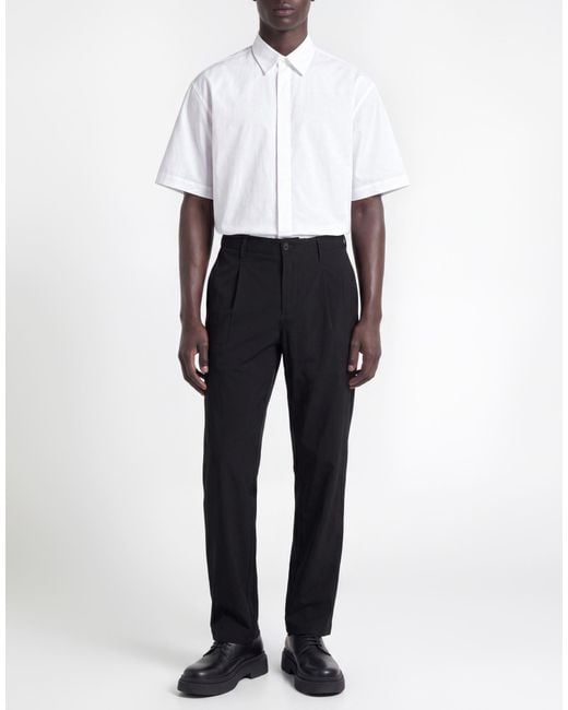 White Sand Black Trouser for men