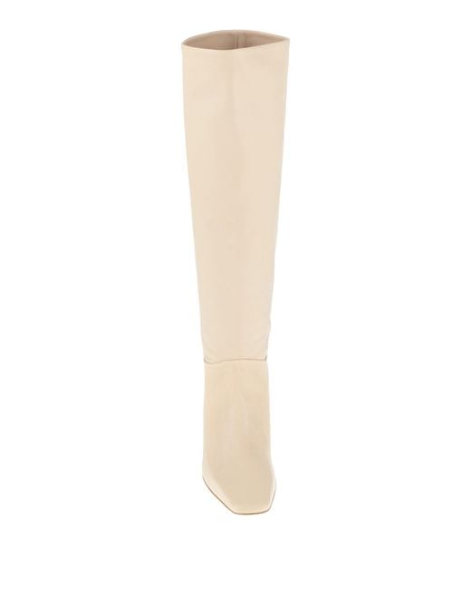 Alysi White Accessoreria Boot Leather