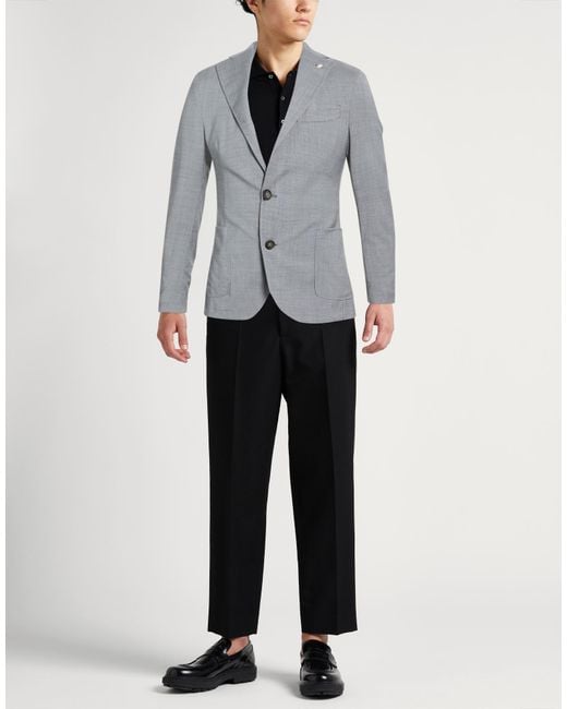 Manuel Ritz Gray Blazers for men