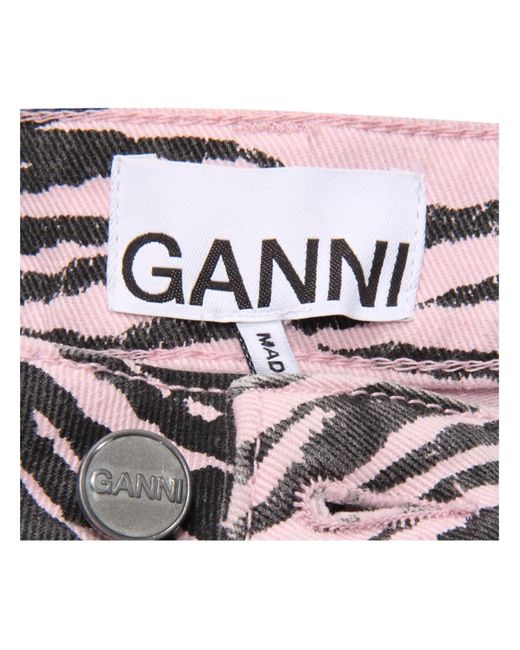 Shorts et bermudas Ganni en coloris Pink