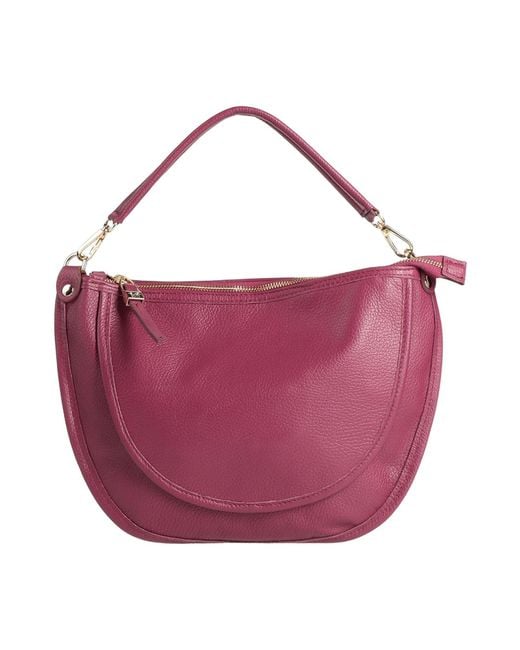 Laura Di Maggio Pink Handbag Leather
