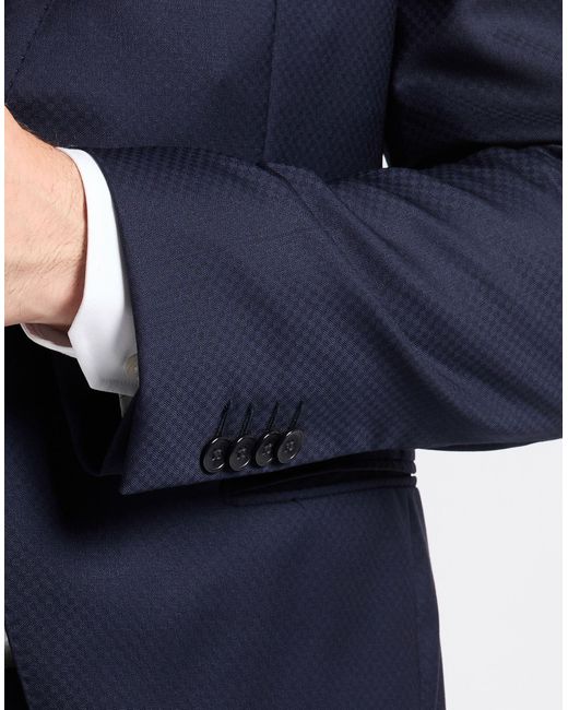 Luigi Bianchi Blue Suit Wool for men