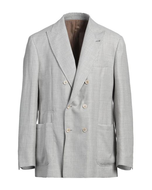 Brunello Cucinelli Blazer in Gray für Herren