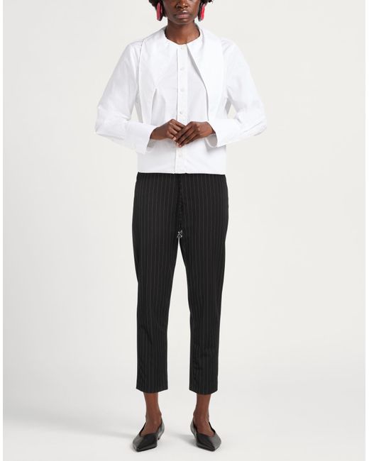 Patrizia Pepe Black Pants Polyester, Viscose, Elastane