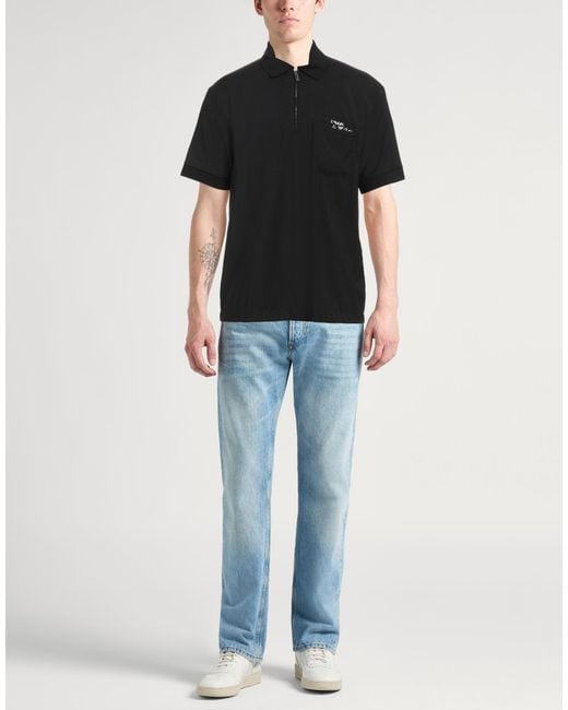 Emporio Armani Black Polo Shirt for men