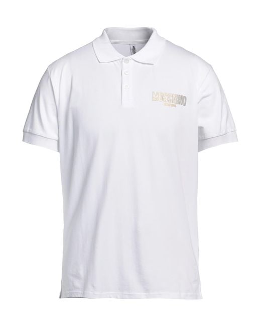Moschino White Polo Shirt for men