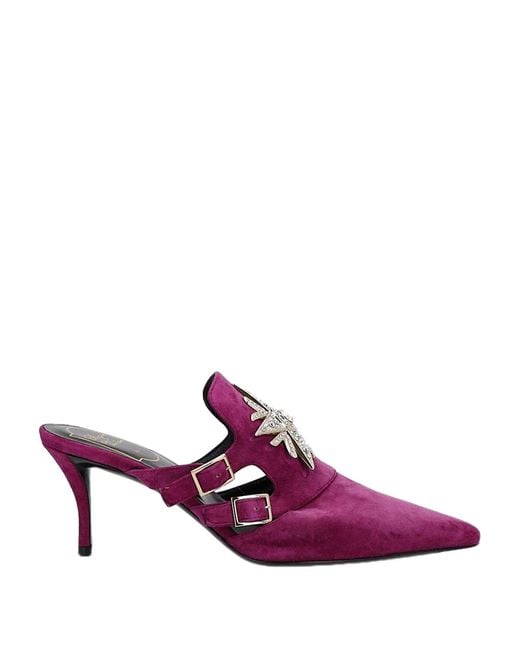 Roger Vivier Purple Mules & Clogs