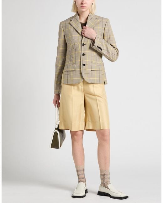 Marni Natural Blazer Virgin Wool, Polyester