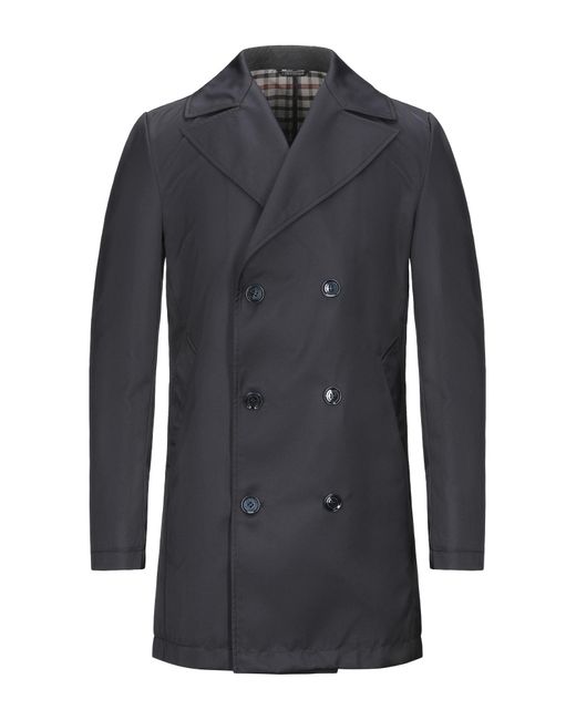 Grey Daniele Alessandrini Black Coat for men