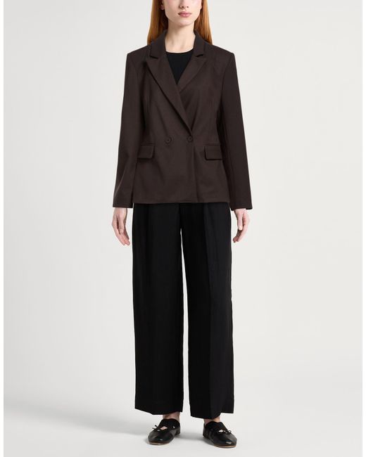 ViCOLO Black Blazer Polyester, Viscose, Elastane