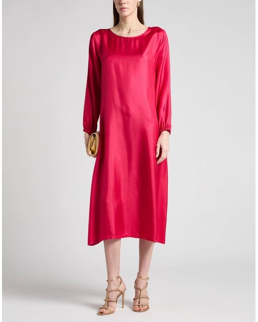 Laura Urbinati Pink Midi Dress